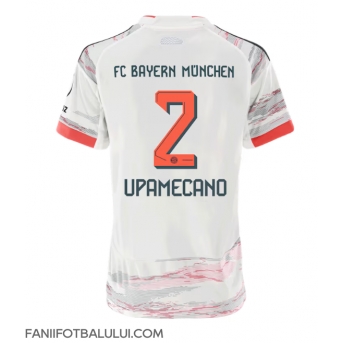 Bayern Munich Dayot Upamecano #2 Tricou Fotbal Replică 2025-26 Femei Deplasare